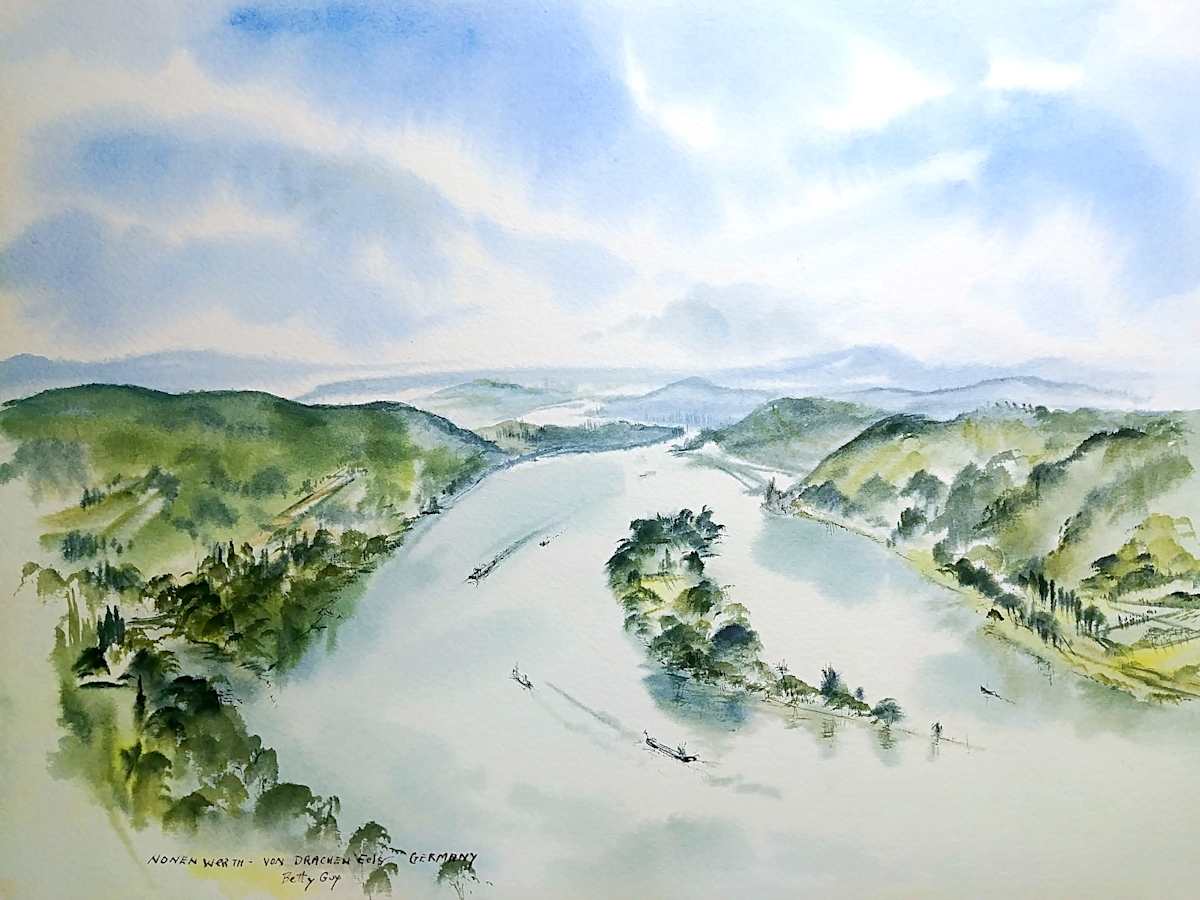 Nonenwerth - Von Drachen Eels Germany by Betty Guy 