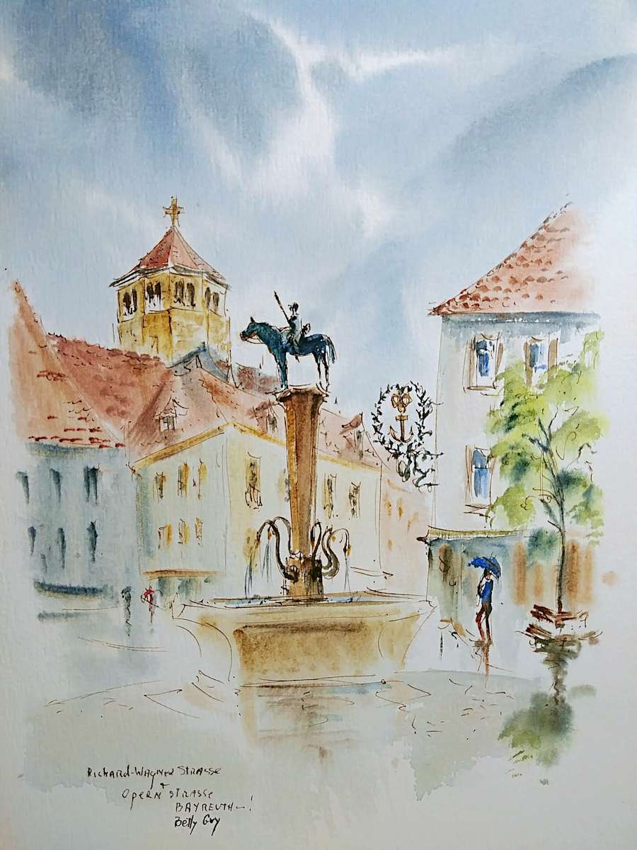 Richard Wagner Strasse Opera Strasse Bayreuth by Betty Guy 