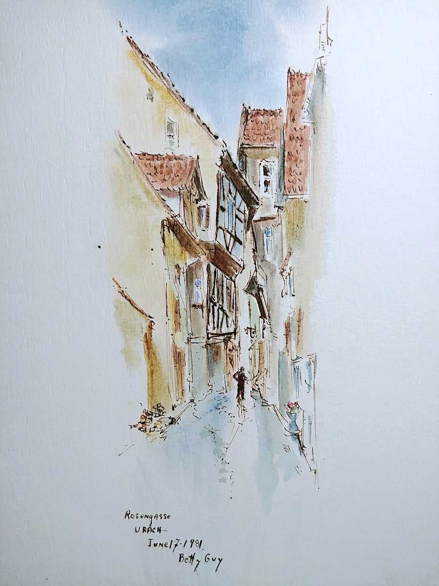 Rosengasse Urach by Betty Guy 