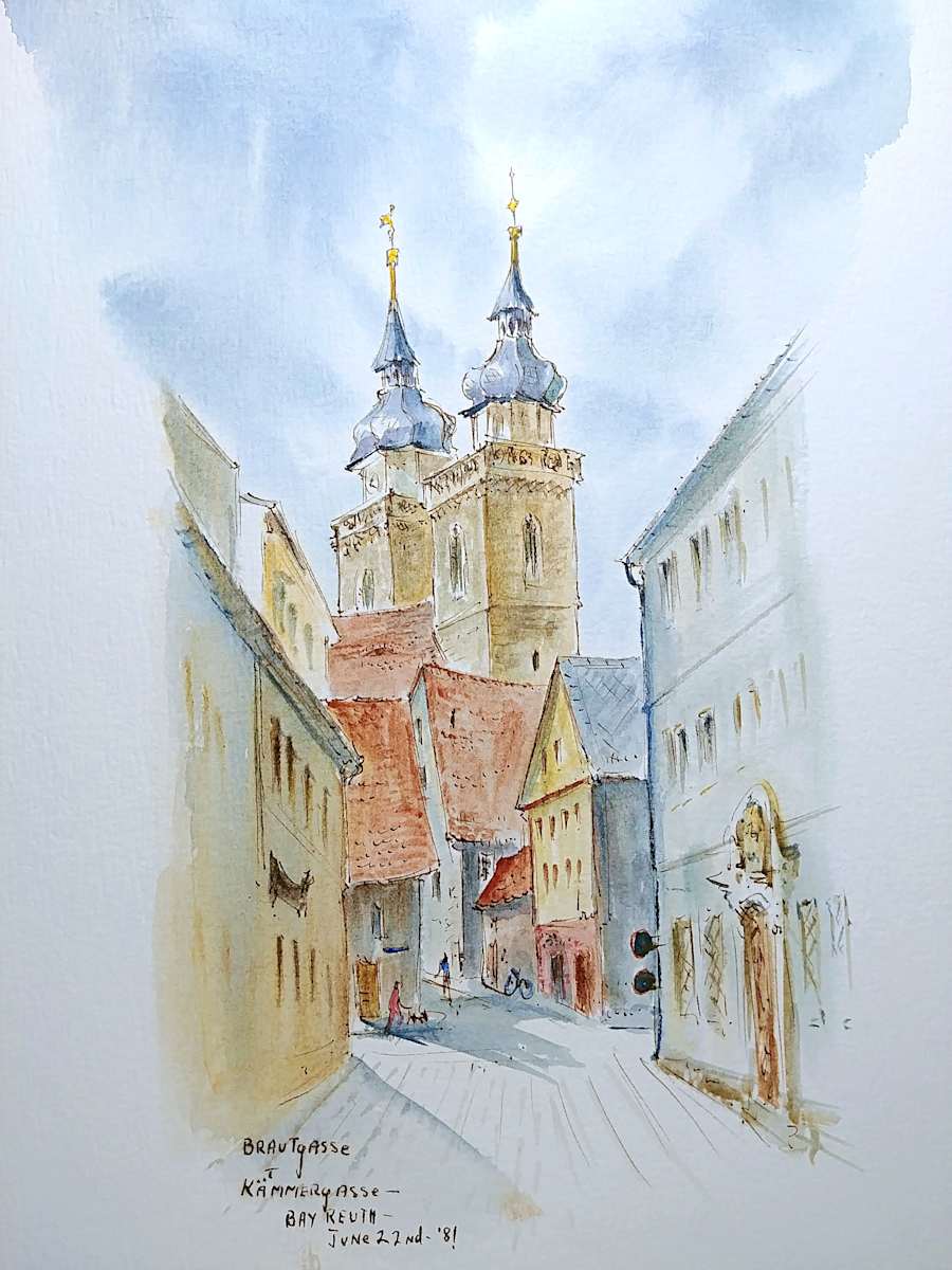 Brautgasse + Kammergasse Bayreuth by Betty Guy 