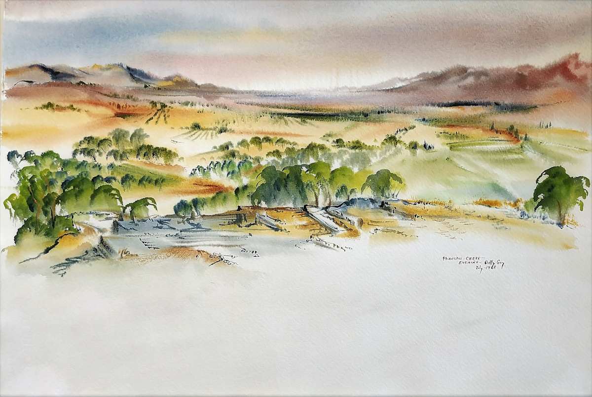 Phaestos-Crete Evening by Betty Guy 