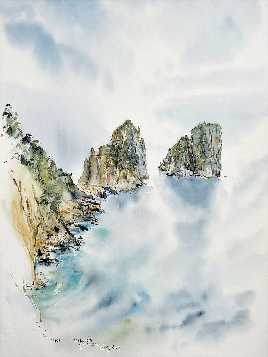 Capri-Faraglioni by Betty Guy 
