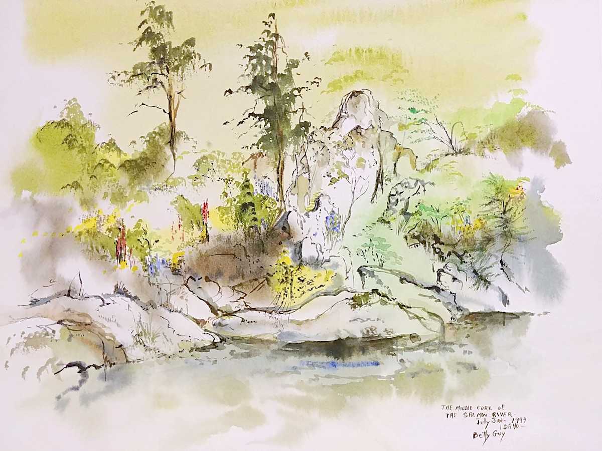 The Middle Fork of The Salmon River by Betty Guy 