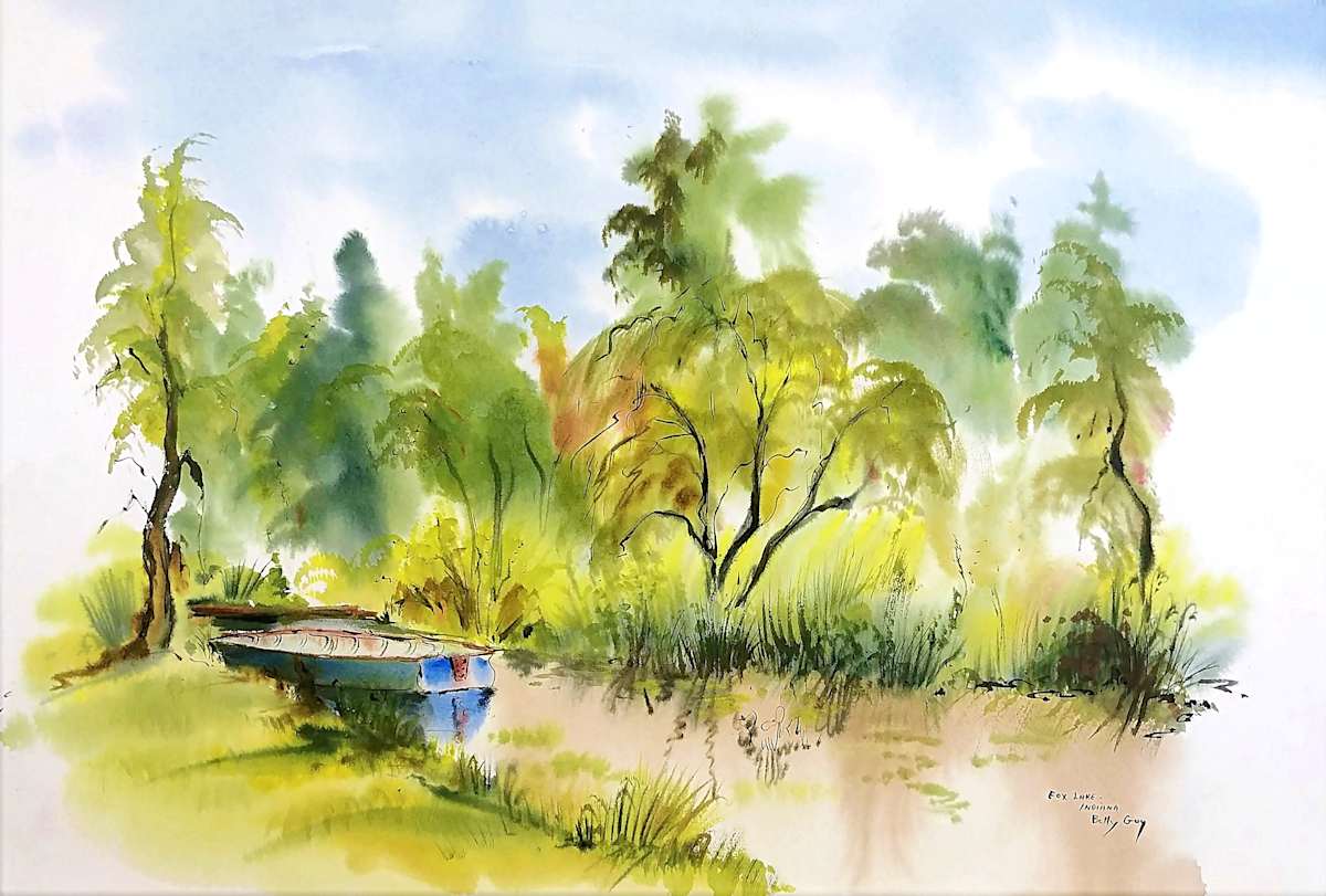 Fox Lake Indiana by Betty Guy 