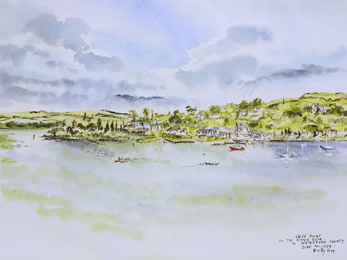 Creek Point on the River Suir in Waterford County by Betty Guy 