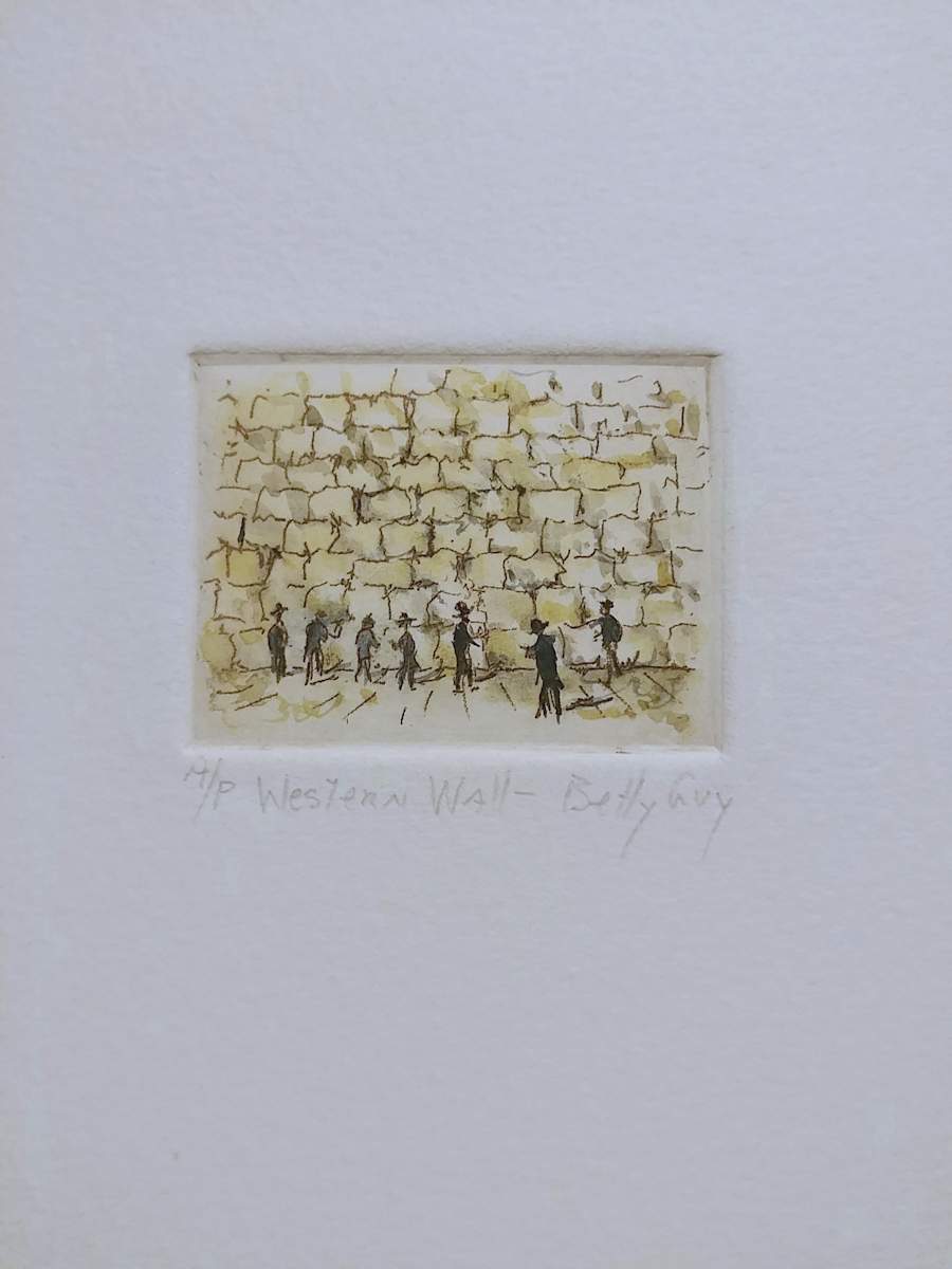 Western Wall by Betty Guy 