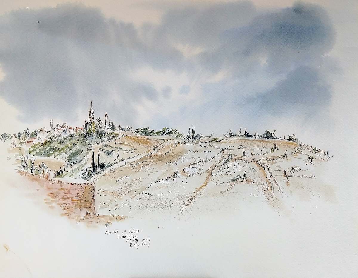 Mount of Olives Jerusalem by Betty Guy 