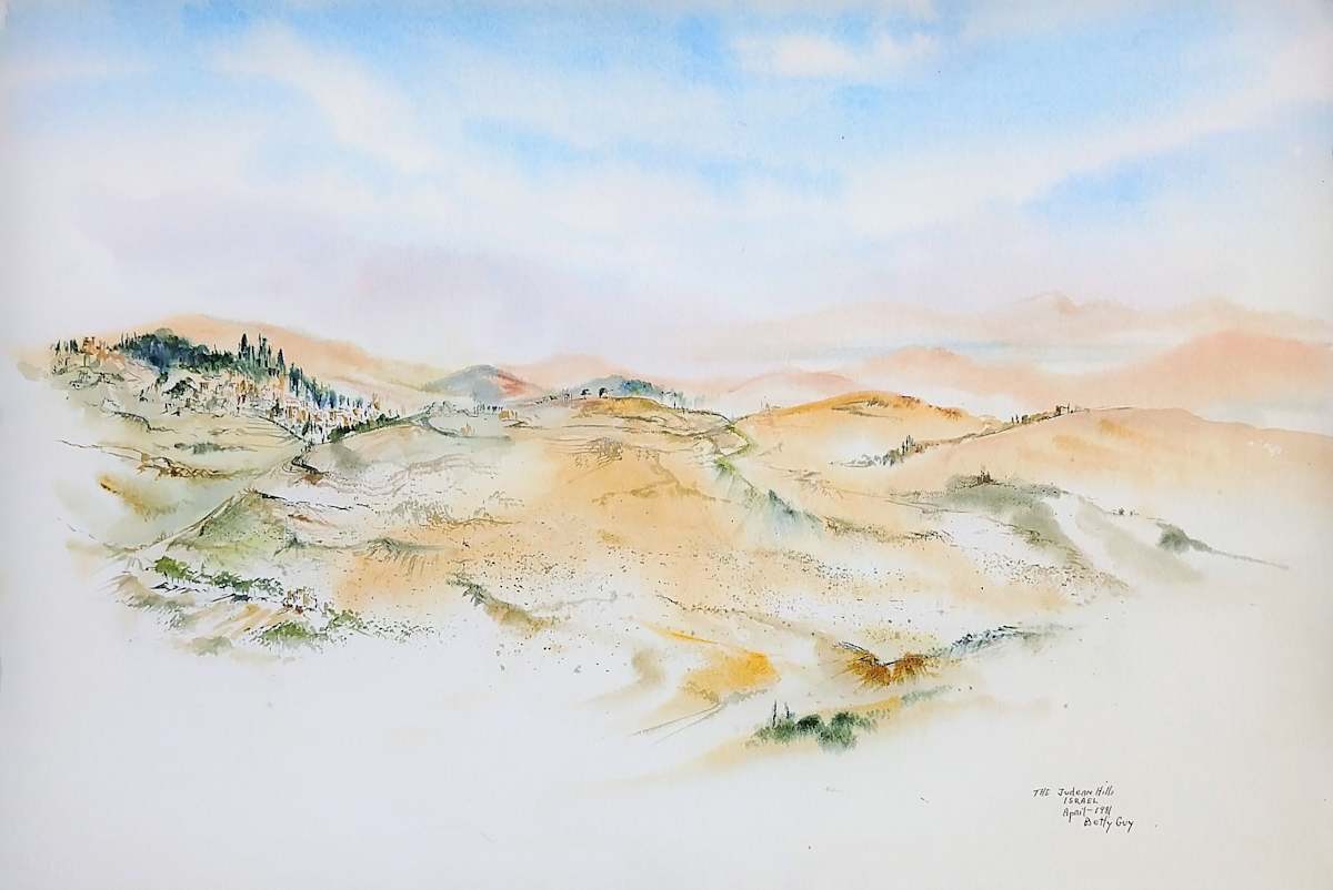 The Judean Hills Israel by Betty Guy 