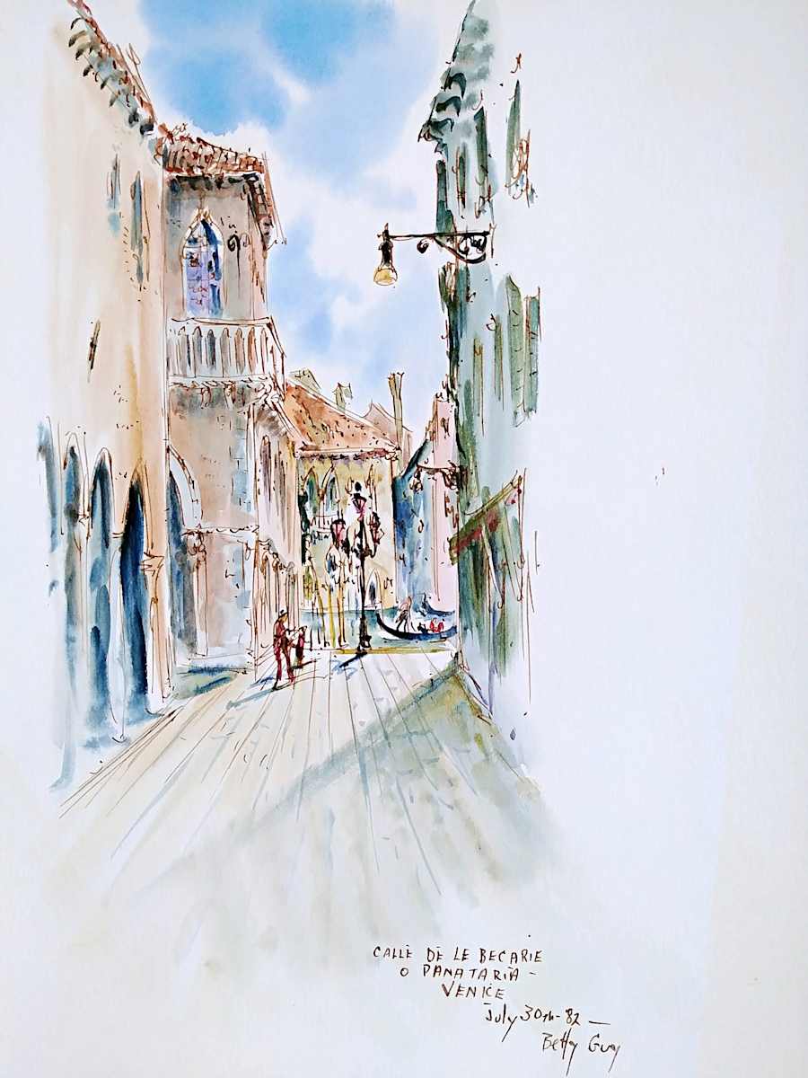 Calle De Le Becarie o Panataria Venice by Betty Guy 