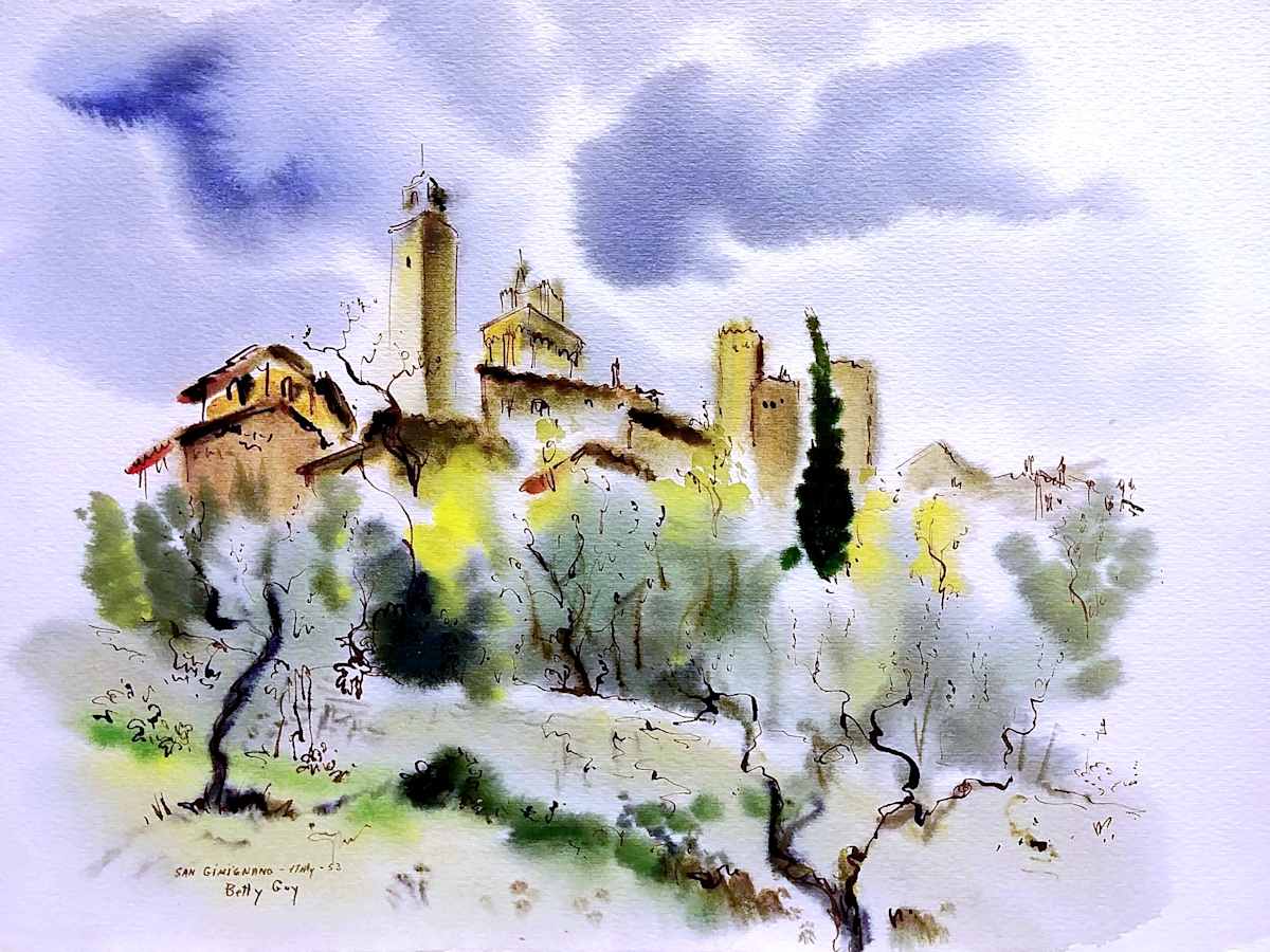 San Gimignano - Italy by Betty Guy 