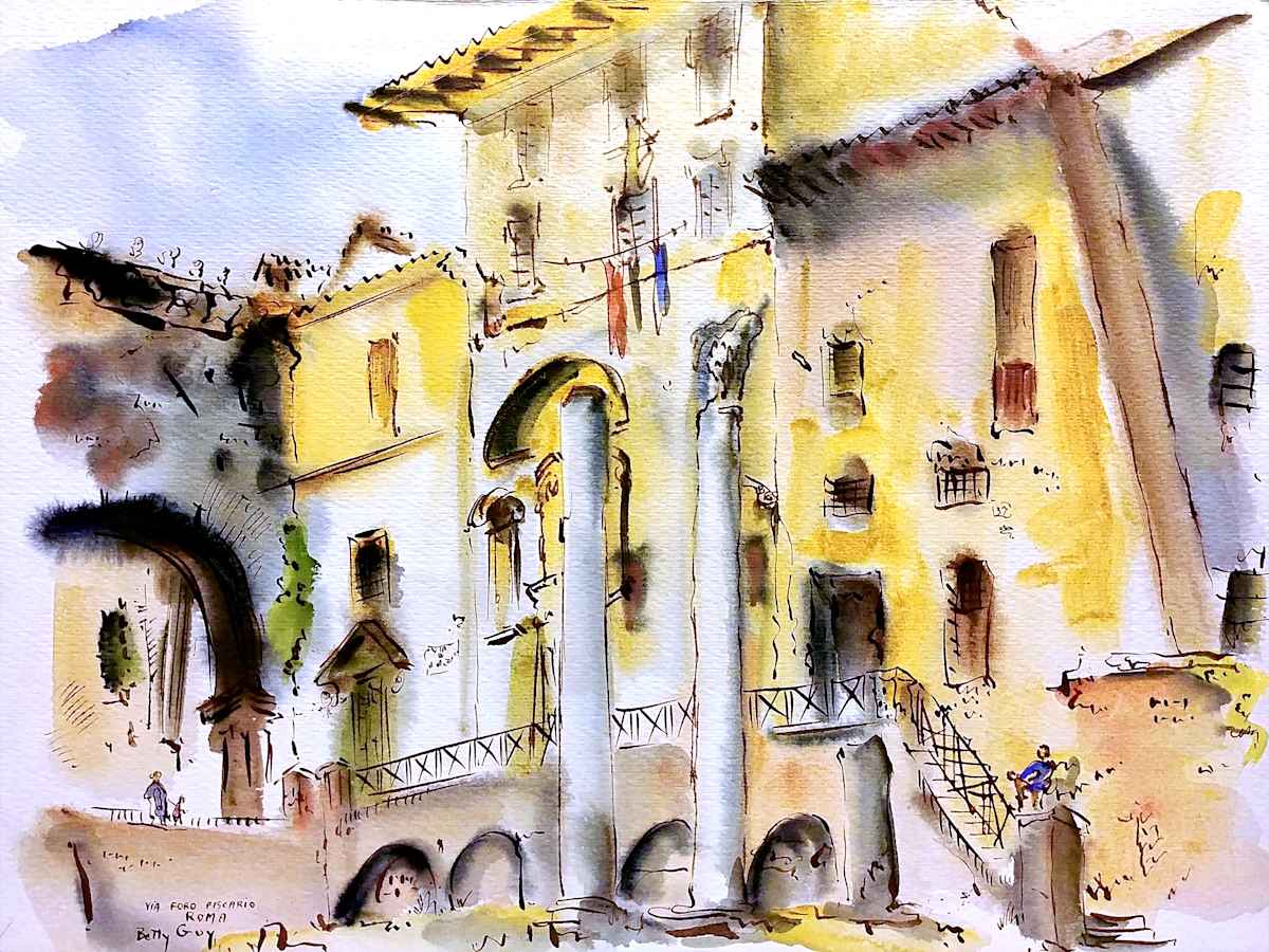 Via Foro Piscario Roma by Betty Guy 