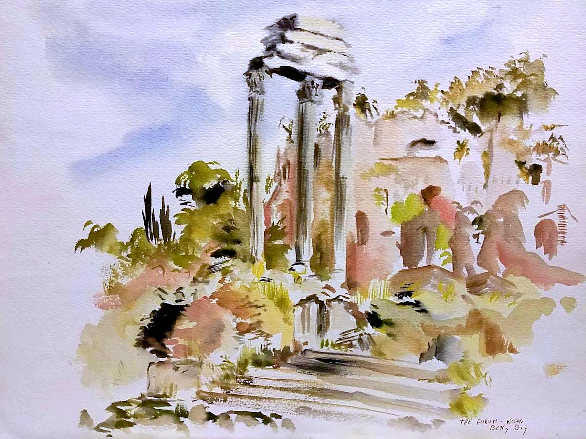 The Forum - Rome by Betty Guy 