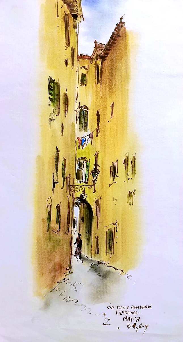 Via Delle Bombarde Florence by Betty Guy 