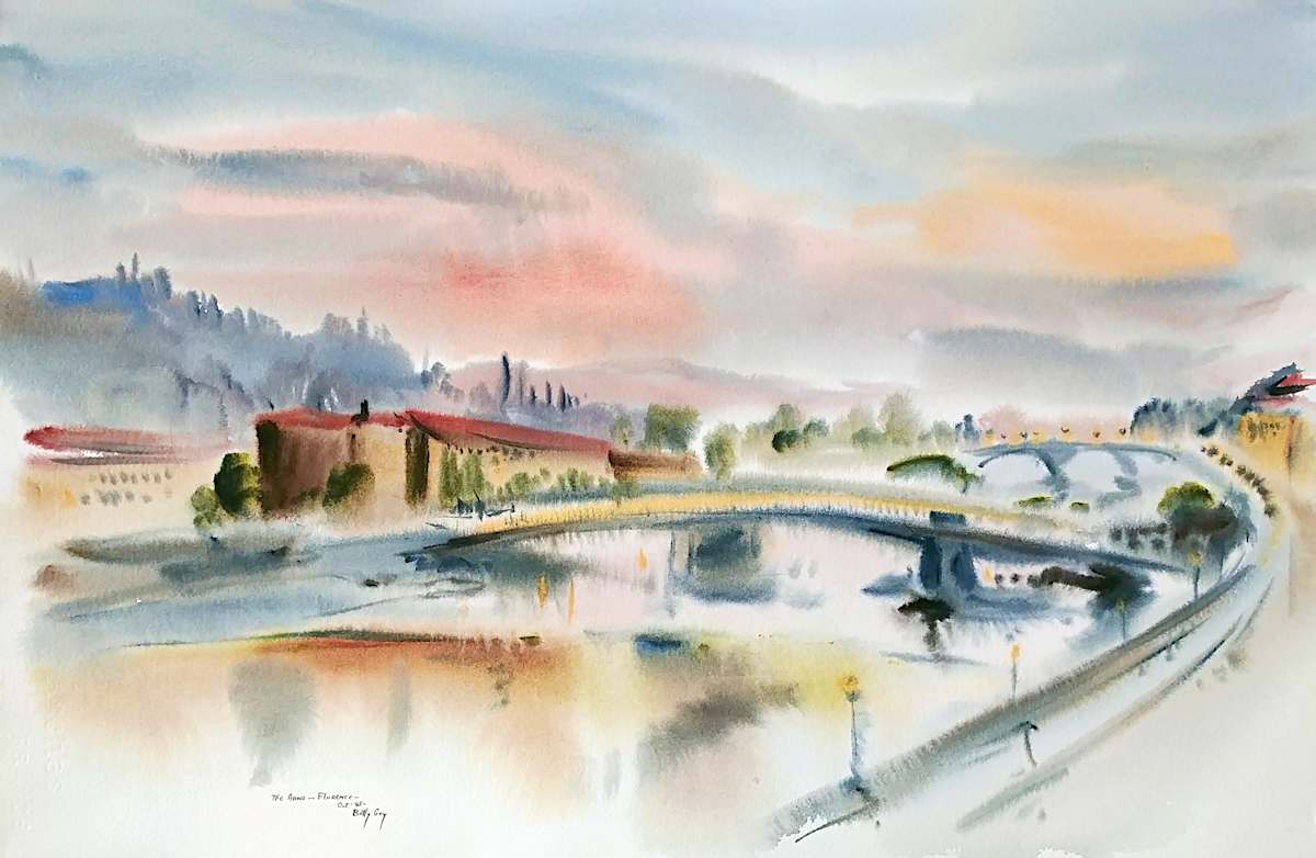 The Arno - Florence by Betty Guy, Image 1.