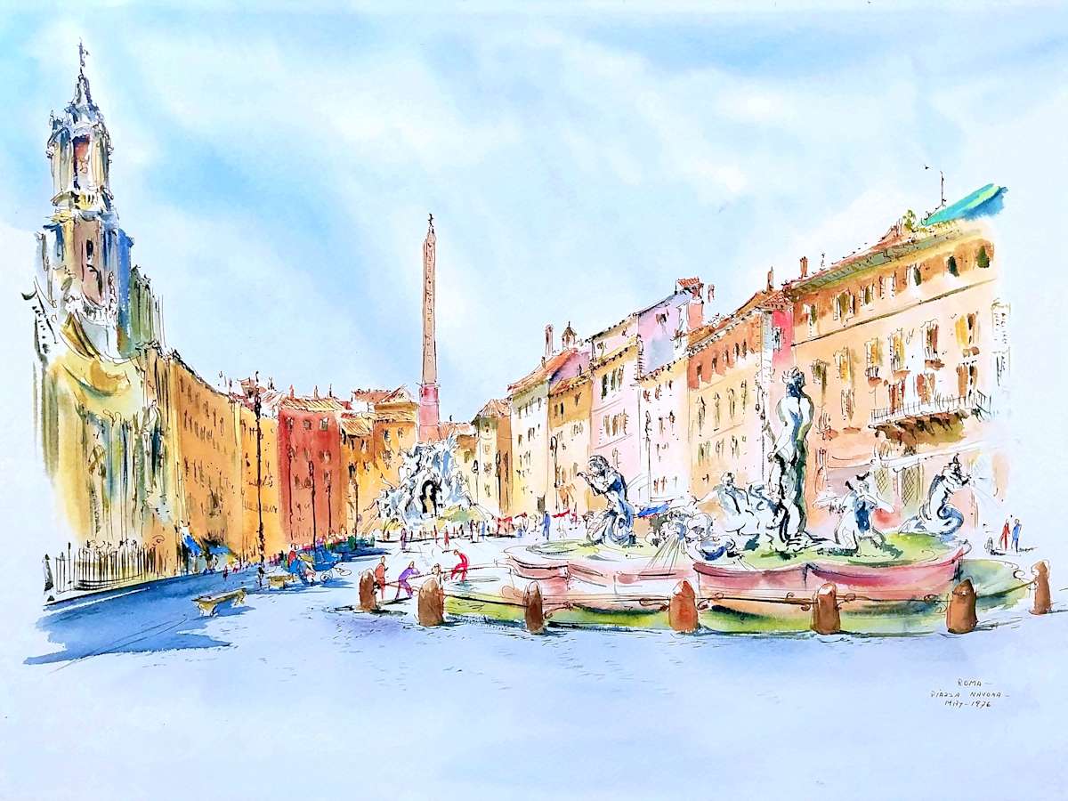 Roma Piazza Navona by Betty Guy 