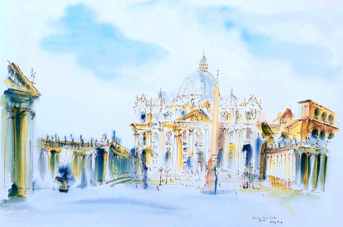 Piazza San Pietro Roma by Betty Guy 