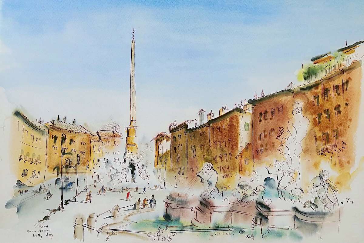 Roma Piazza Navona by Betty Guy 