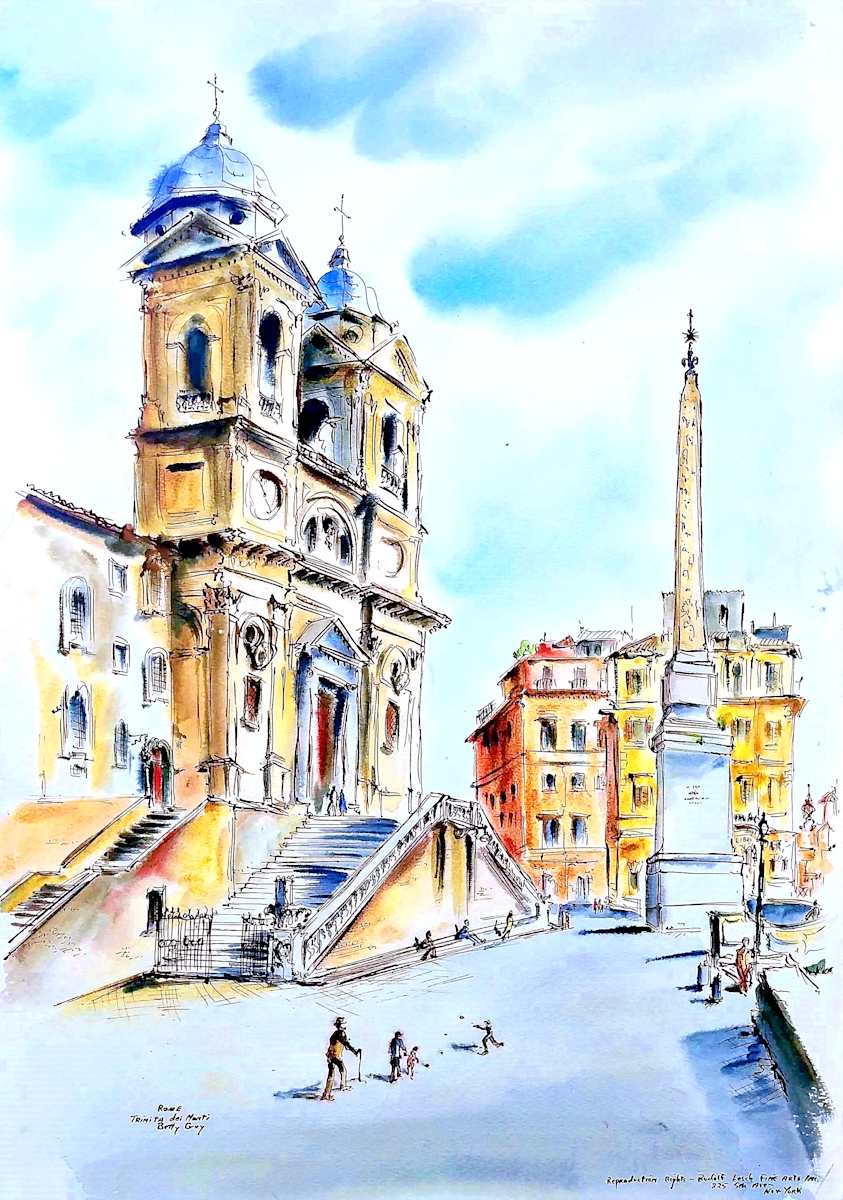 Rome Trinita dei Monti by Betty Guy 