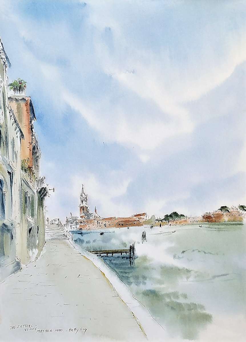 The Zattere - Venice by Betty Guy 