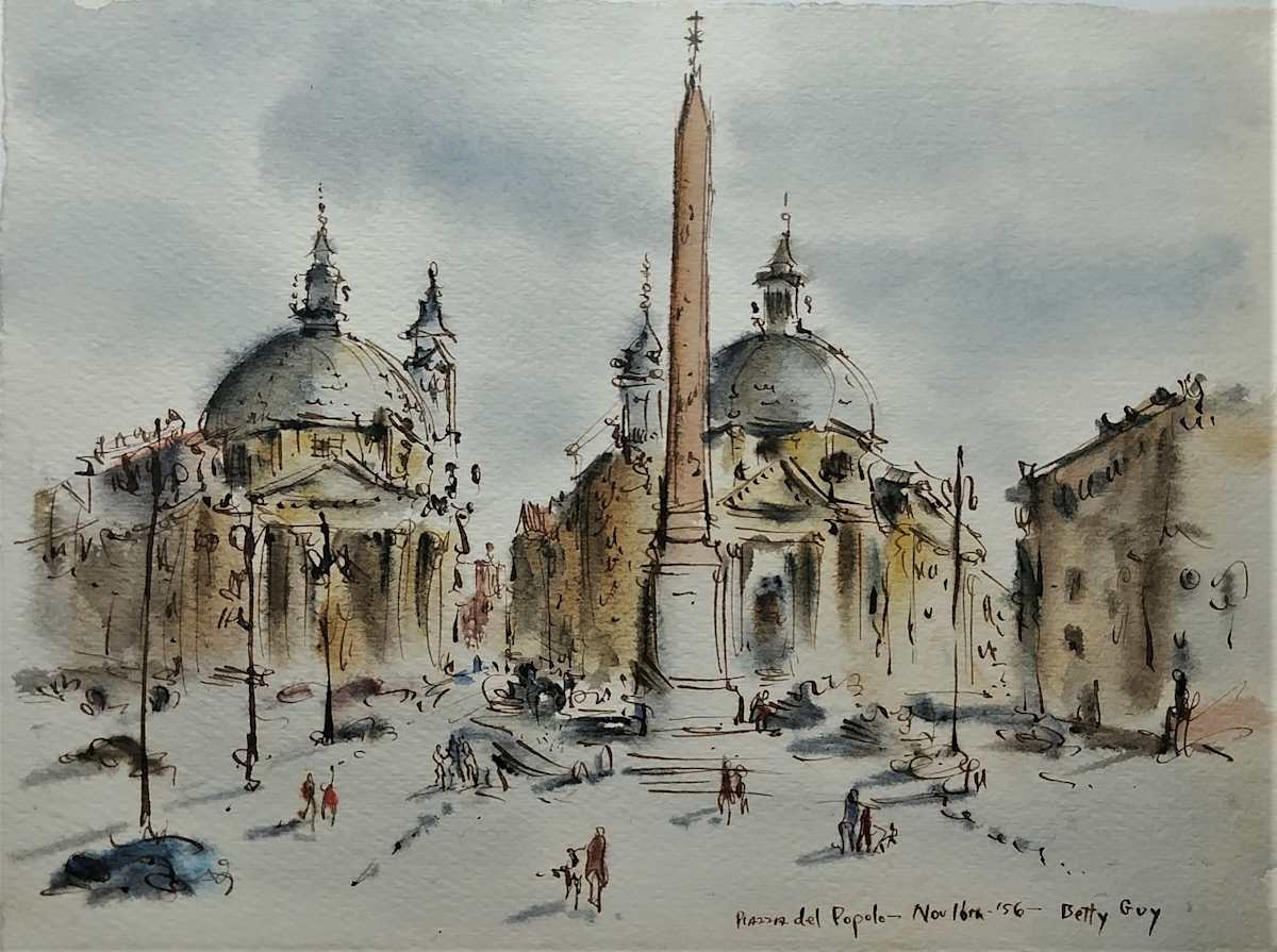 Piazza del Popolo by Betty Guy 