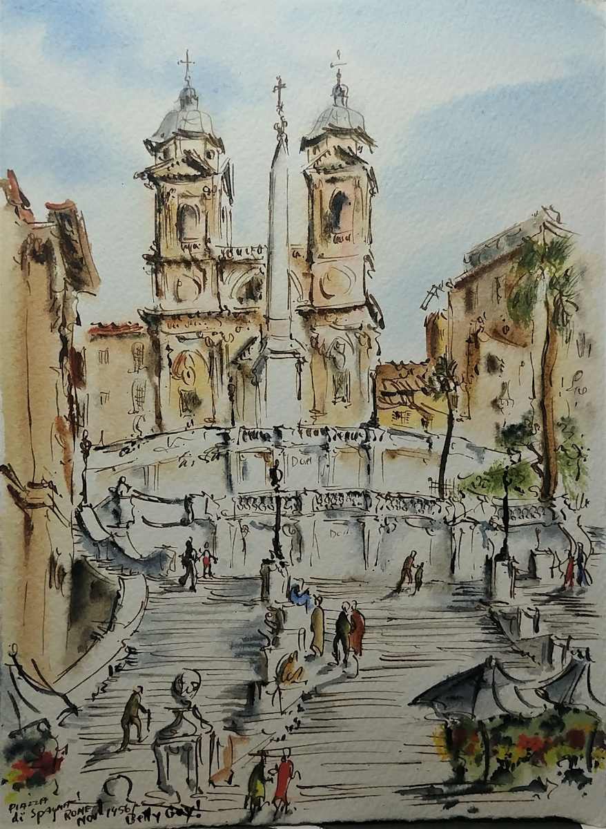 Piazza di Spagna Rome by Betty Guy 