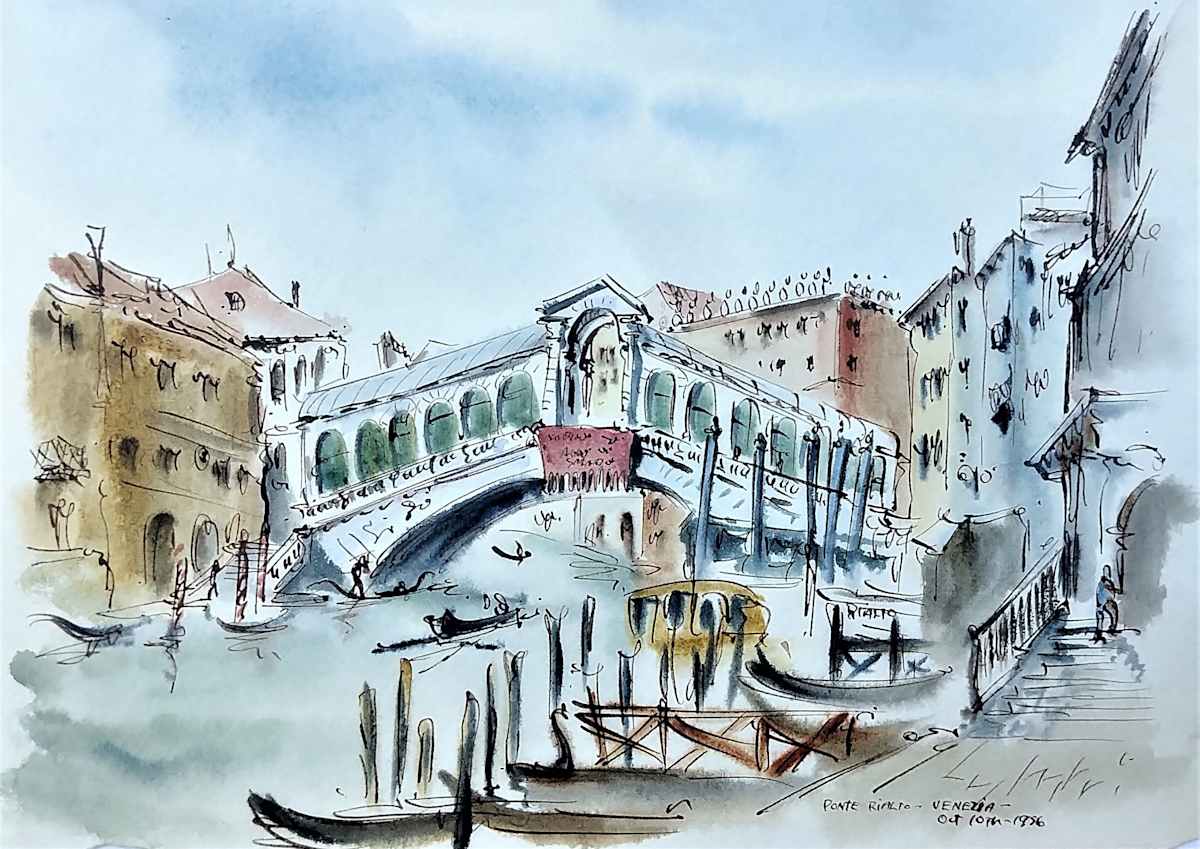 Ponte Rialto Venezia by Betty Guy 