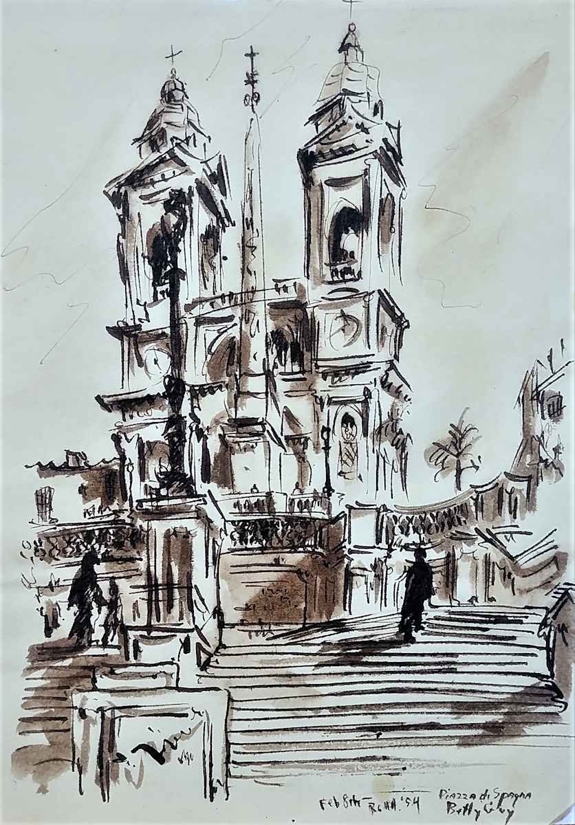 Roma Piazza di Spagna by Betty Guy 