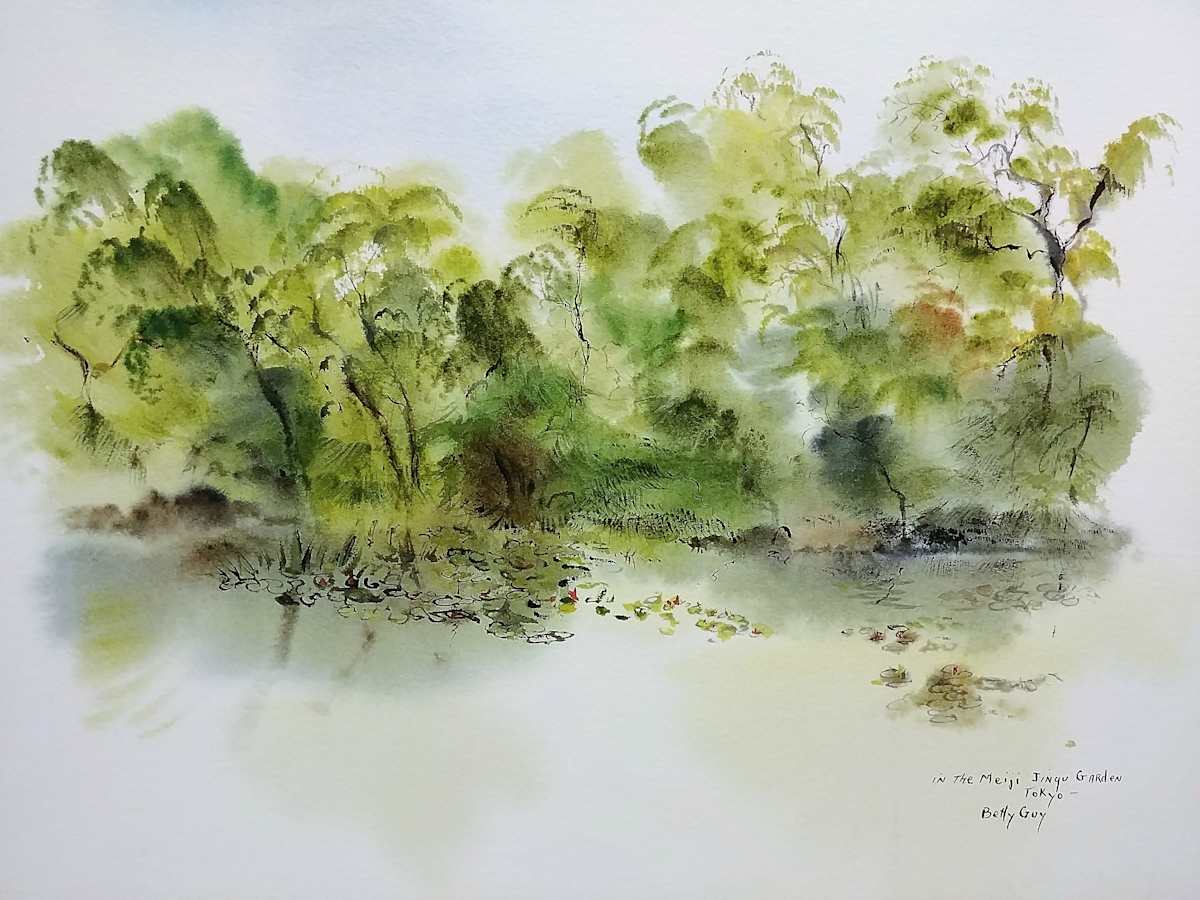 In The Meiji Jingu GardenTokyo by Betty Guy 