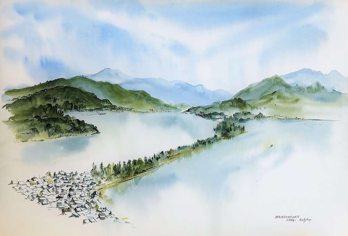 Amanahashidate Japan by Betty Guy 
