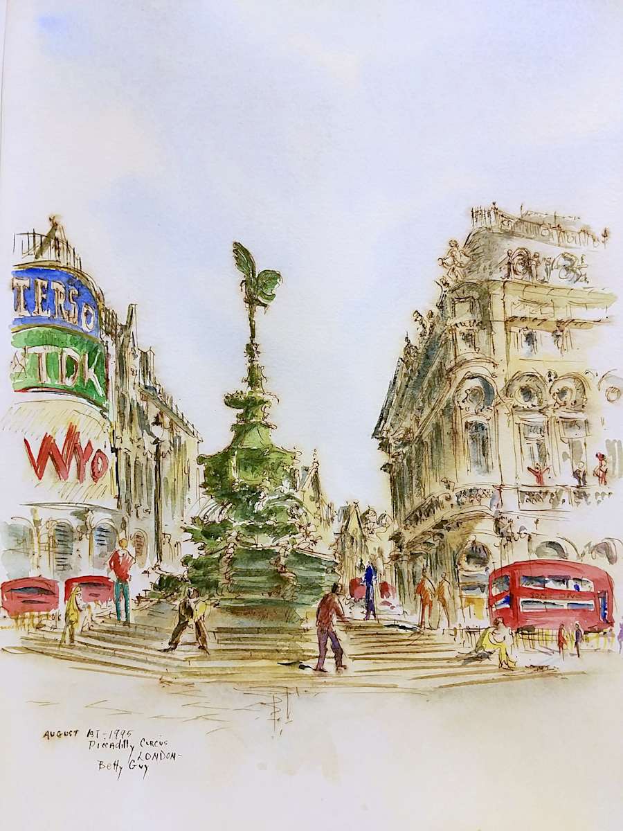 Piccadilly Circus by Betty Guy 