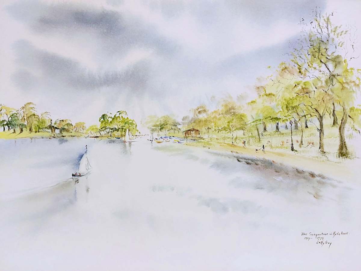 The Serpentine in Hyde Park by Betty Guy 