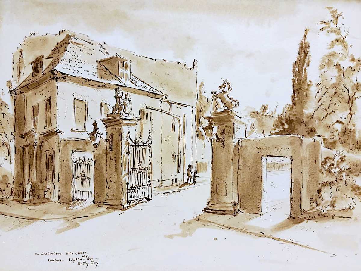 On Kensington High Street-W8 by Betty Guy 