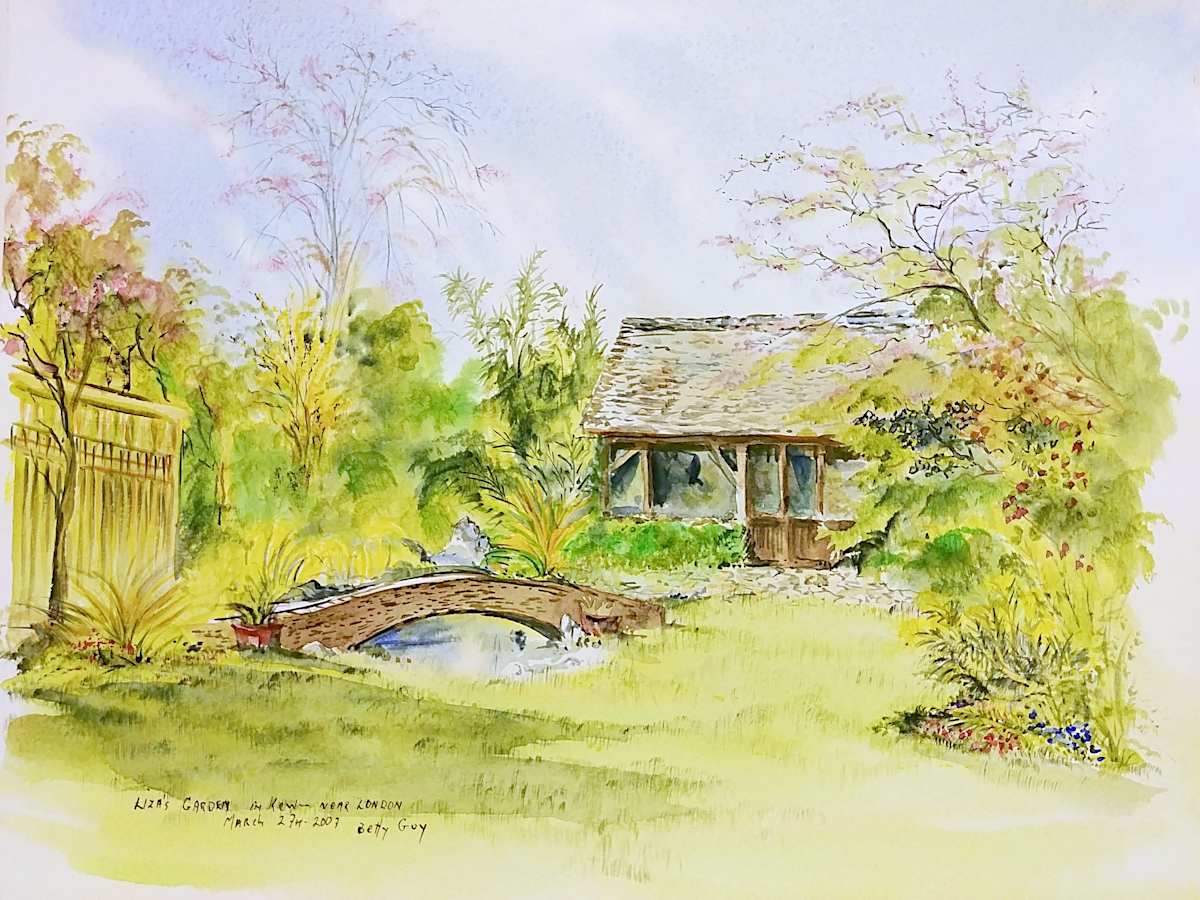 Liza's Garden in Kew - Near London by Betty Guy 