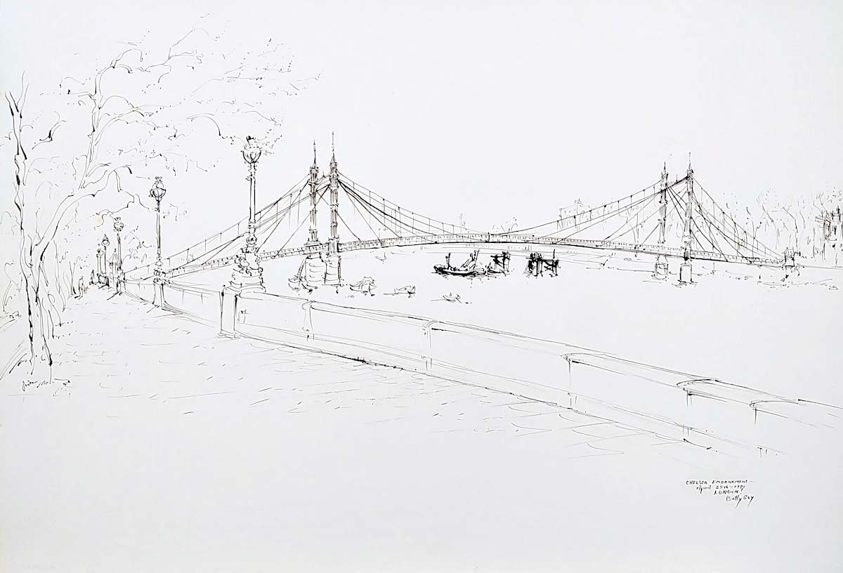 Chelsea Embankment London! by Betty Guy 