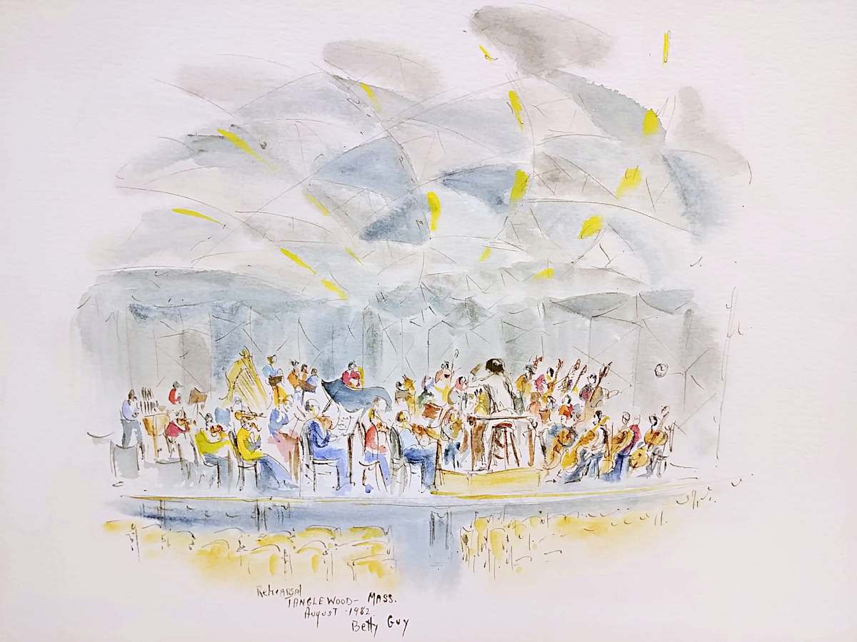 Rehearsal Tanglewood - MASS by Betty Guy 