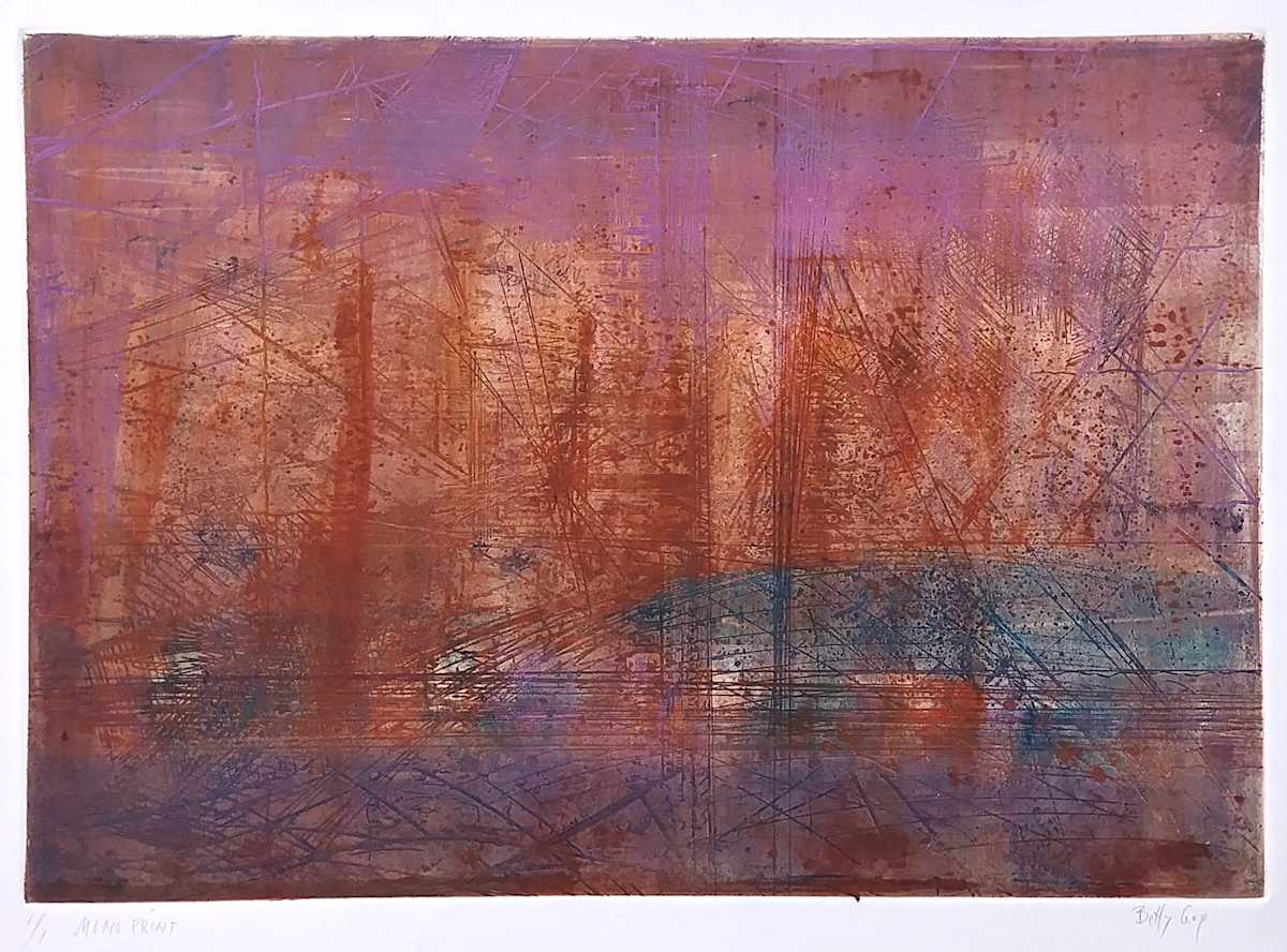 Untitled (from the series of monoprints "New Day") by Betty Guy 