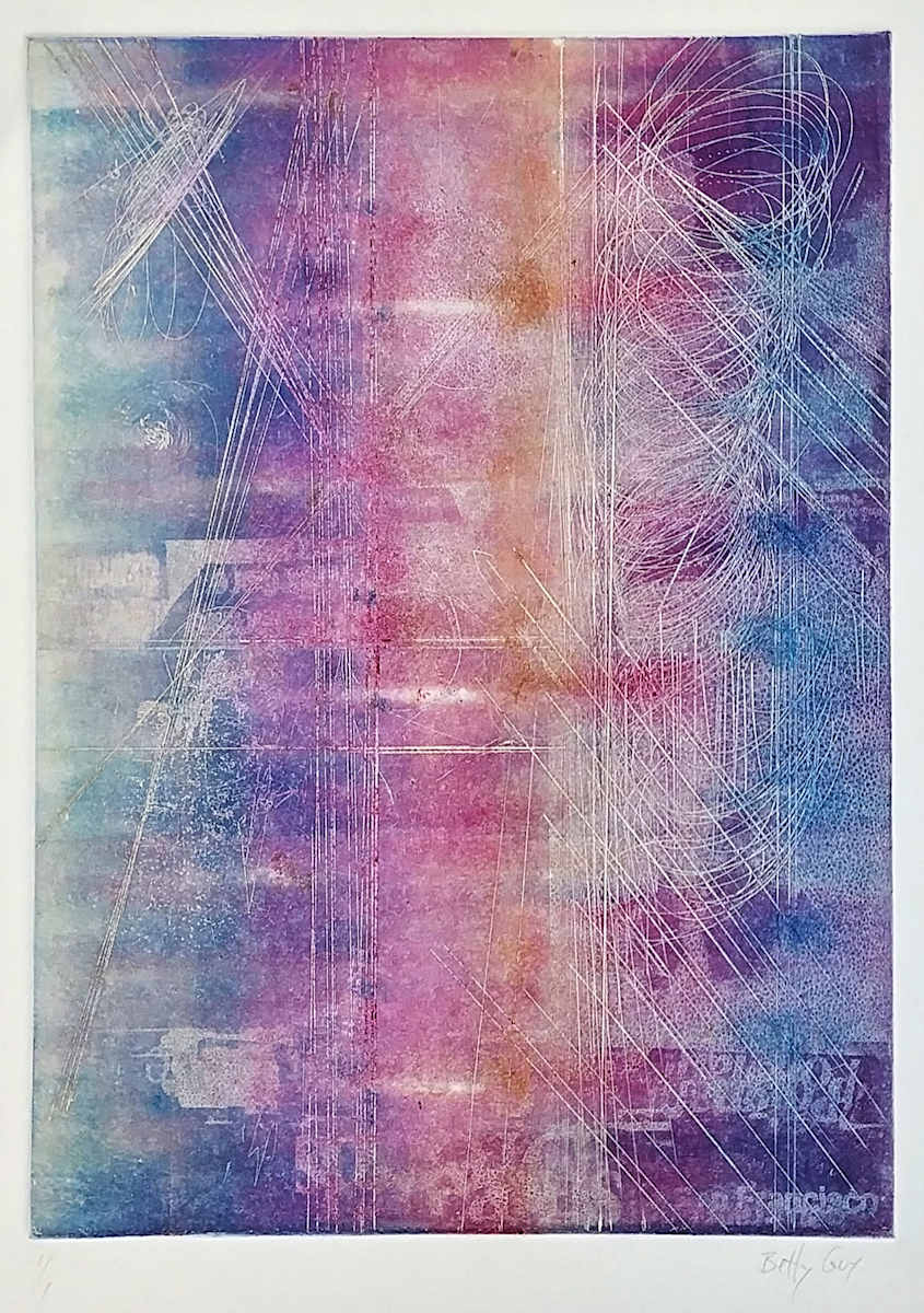 Untitled (from the series of monoprints "Poignant Secrets") by Betty Guy 
