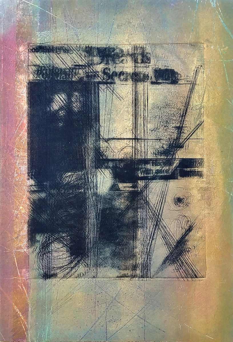 Untitled (from the series of monoprints "Poignant Secrets") by Betty Guy 