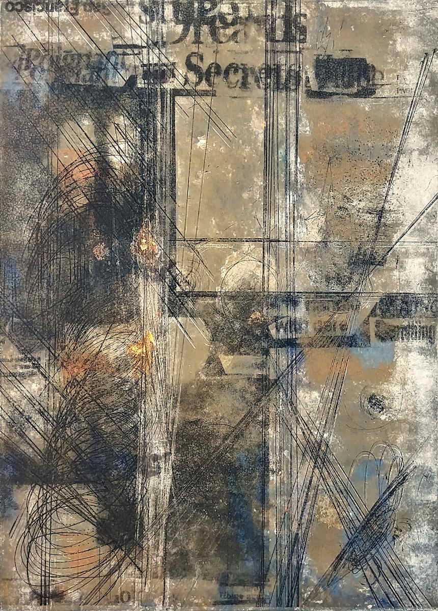 Untitled (from the series of monoprints "Poignant Secrets") by Betty Guy 