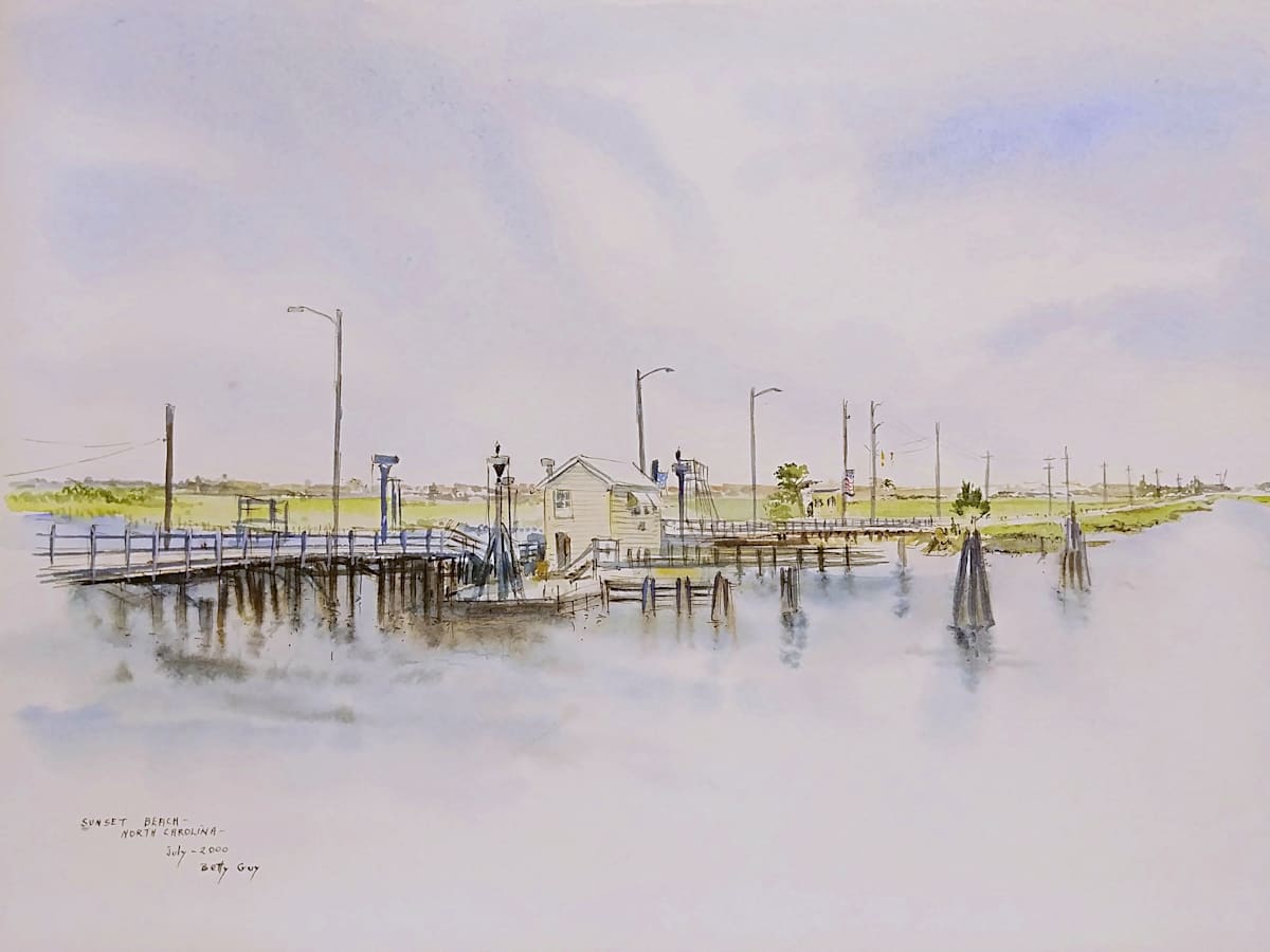 Sunset Beach North Carolina by Betty Guy 