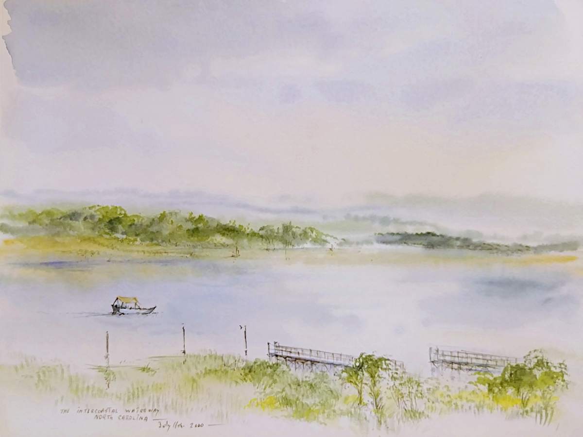 The Intercoastal Waterway North Carolina by Betty Guy 