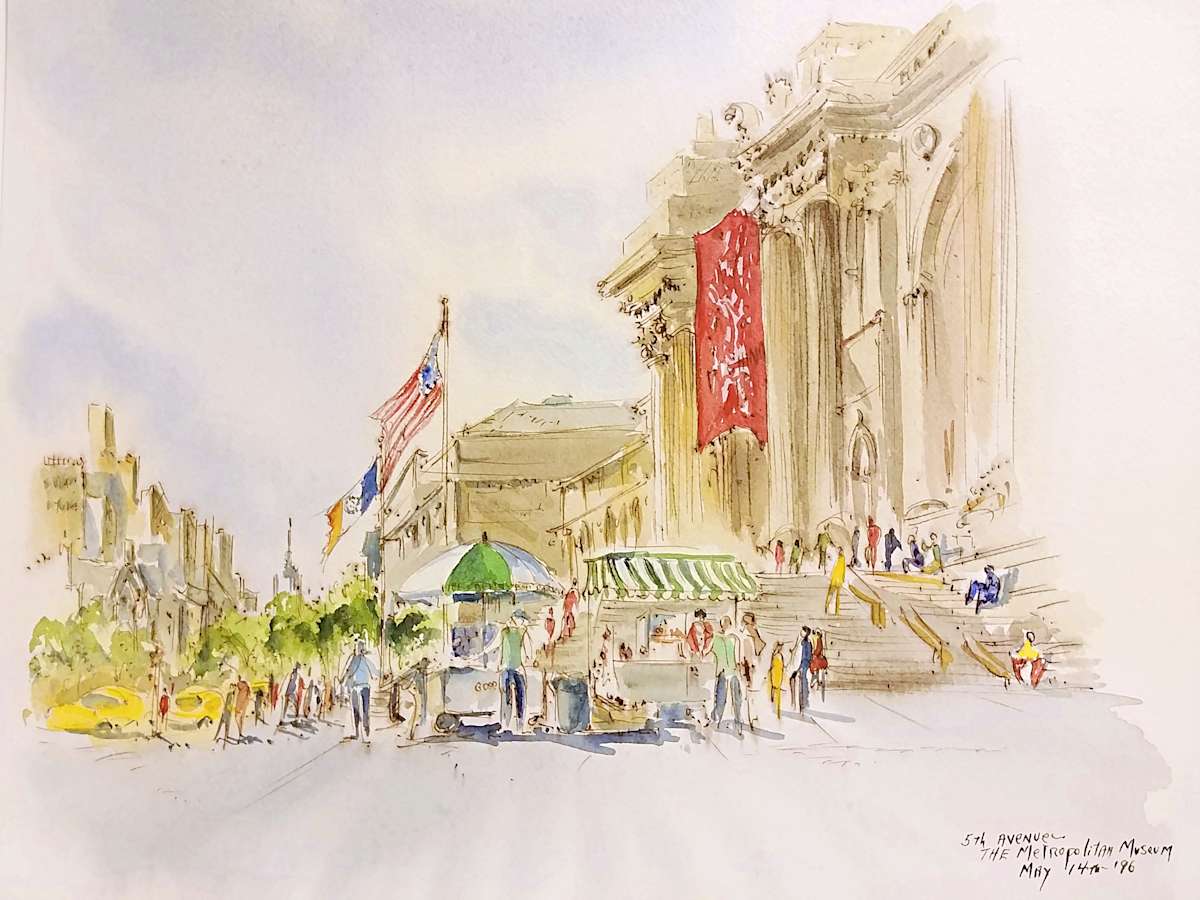 5th Avenue - The Metropolitan Museum by Betty Guy 