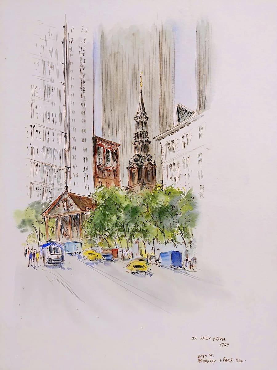 St. Paul's Chapel 1764 by Betty Guy 