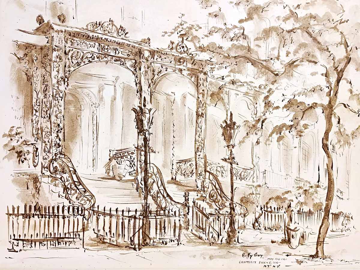 Gramercy Park & E. 20th N.Y.! N.Y.! by Betty Guy 