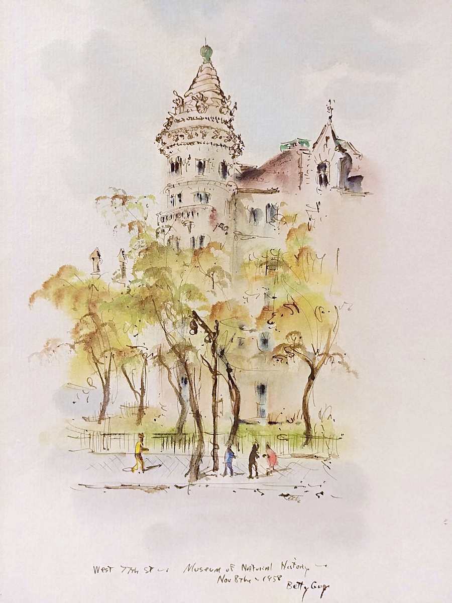 West 77th St. Museum of Natural History by Betty Guy 