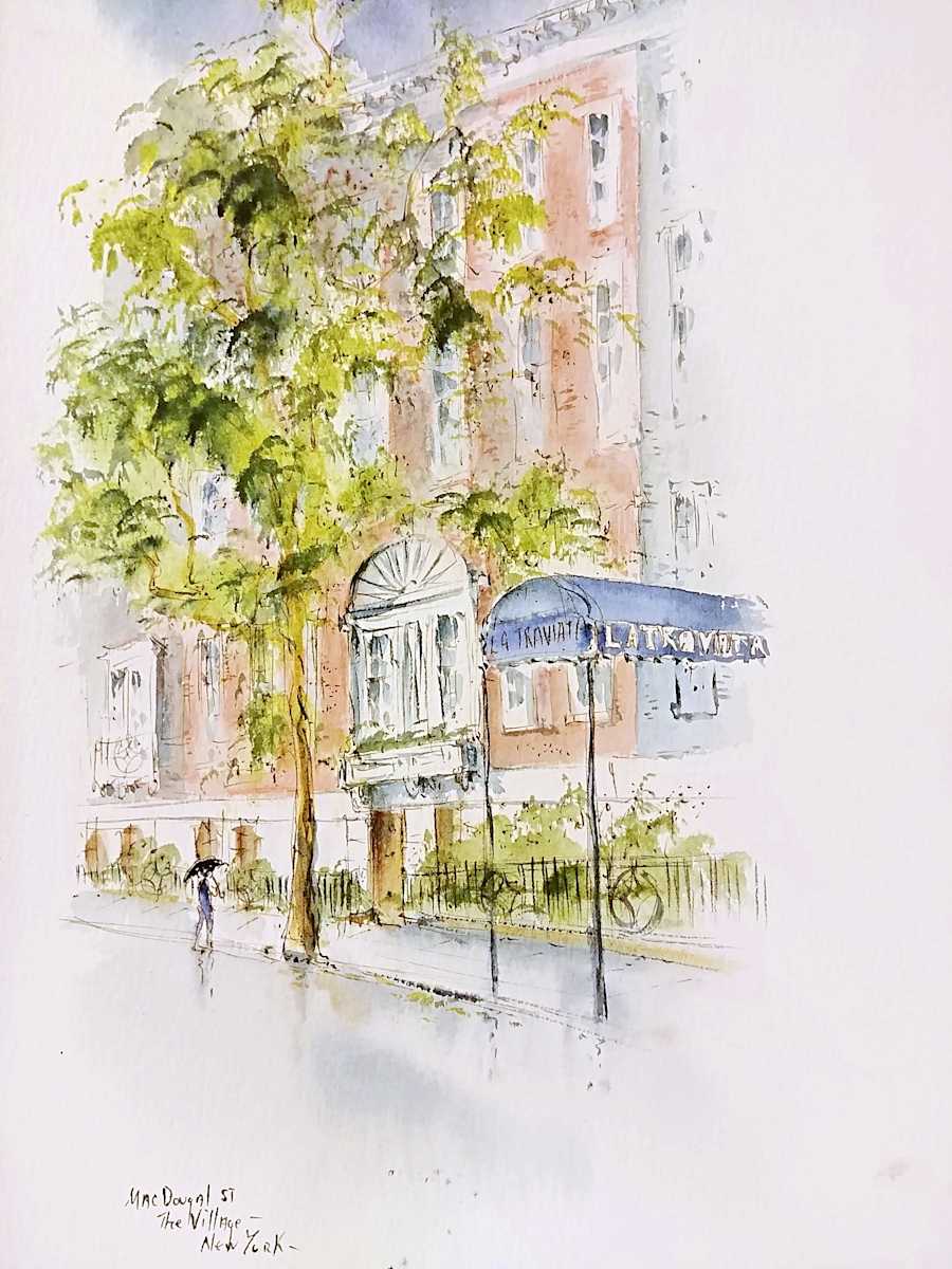 MacDougal St. The Village New York by Betty Guy 