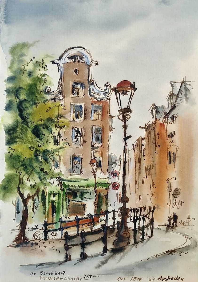 At Breakfast Prinsengracht 328 Amsterdam by Betty Guy 