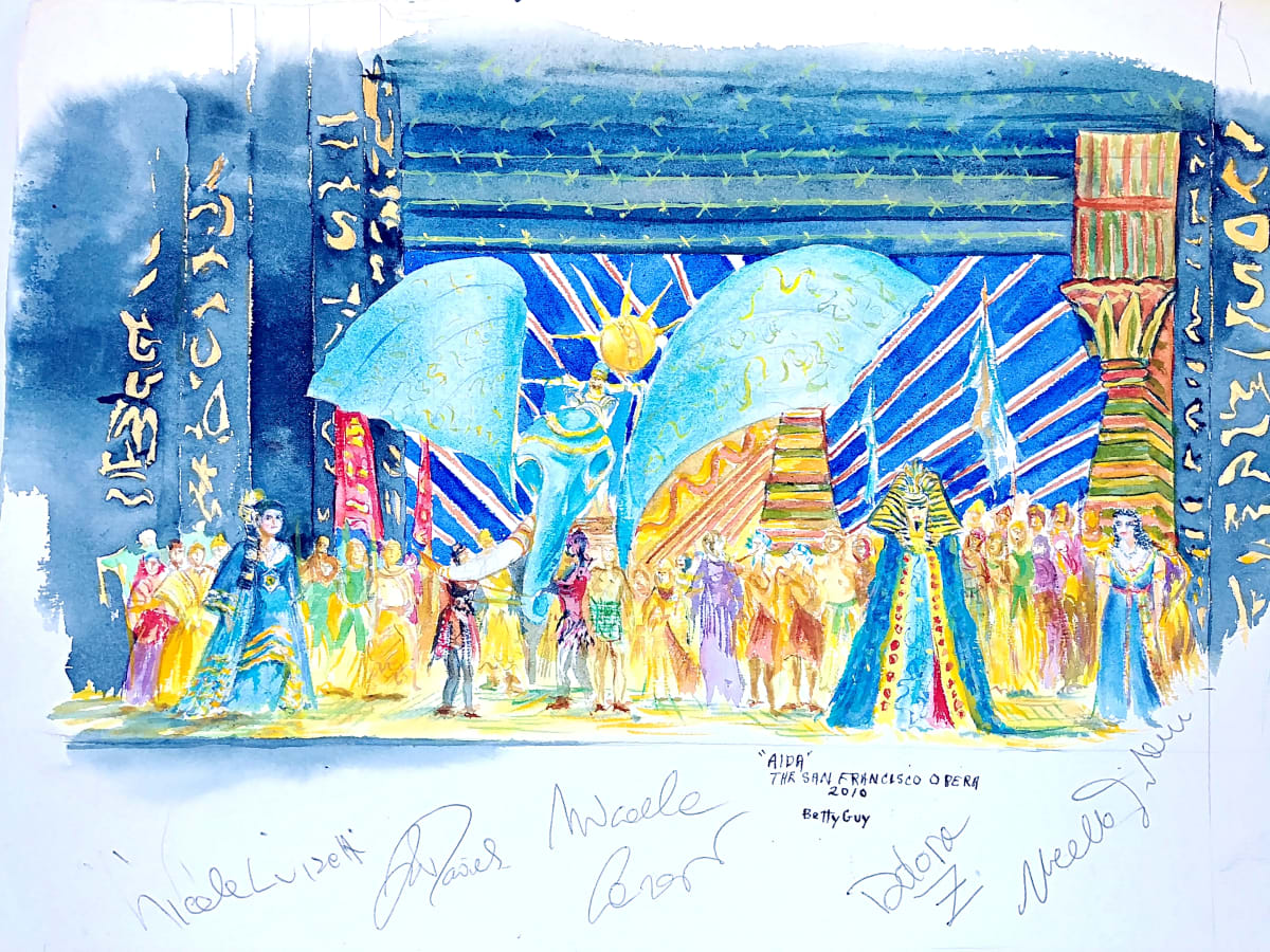 "Aida" The San Francisco Opera by Betty Guy 