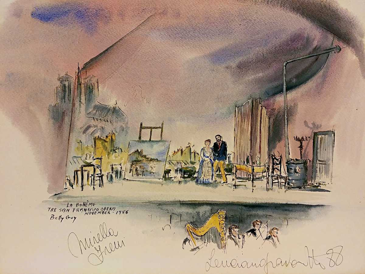La Boheme The San Francisco Opera by Betty Guy 