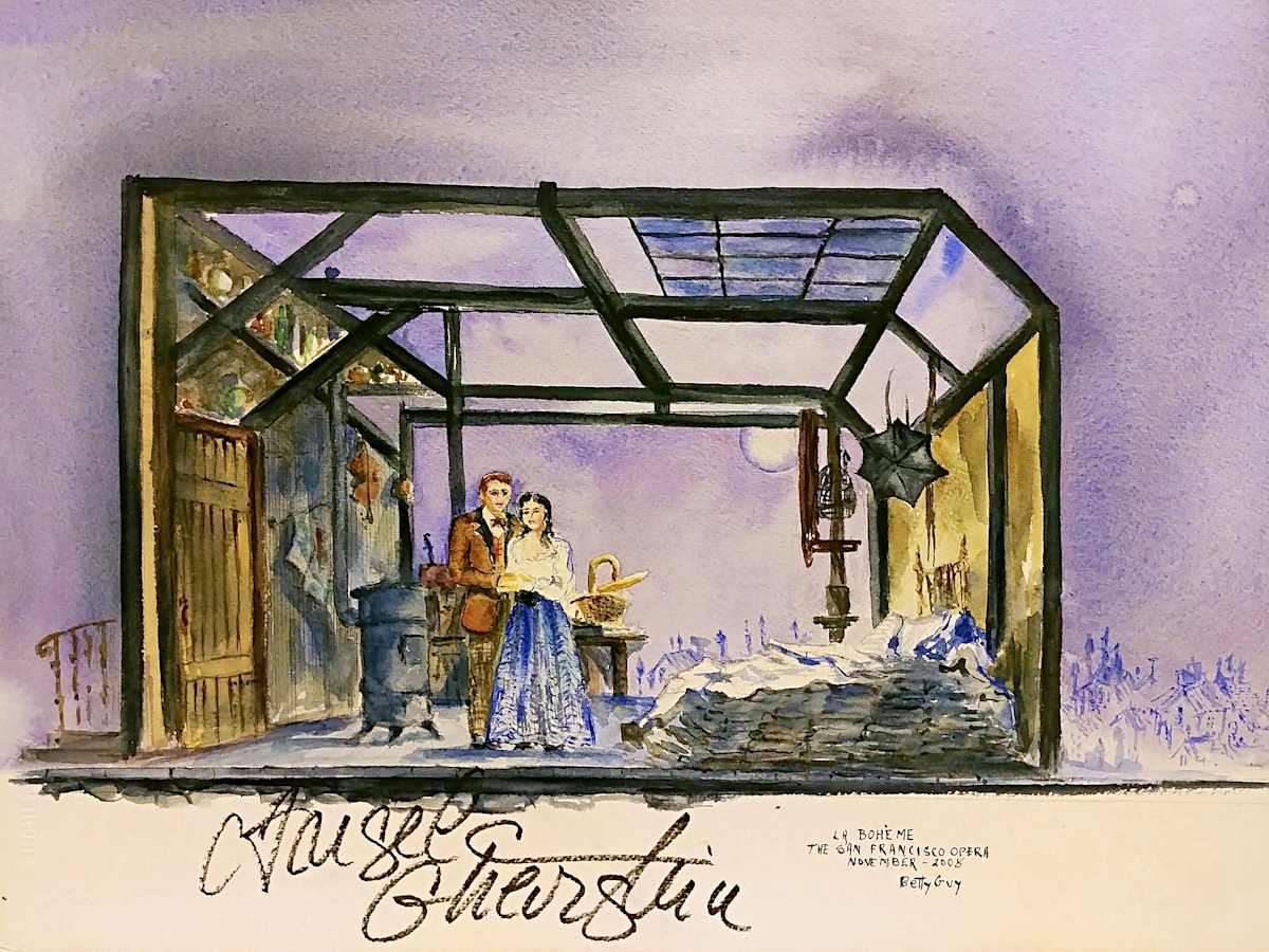 La Boheme The San Francisco Opera by Betty Guy 